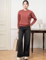 Quần jean nữ ông suông cuốn gấu