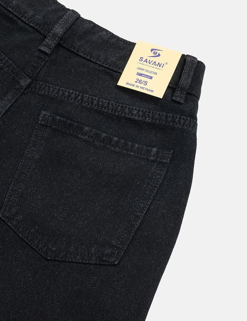 Quần jean nữ ông suông cuốn gấu