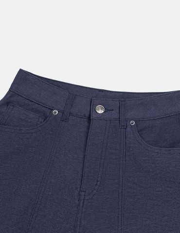 Quần jean nữ ông suông cuốn gấu