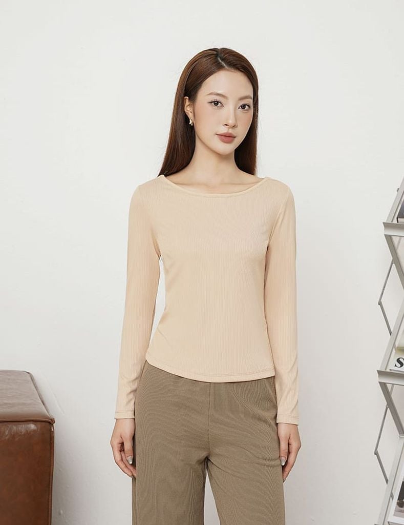 Quần nỉ nữ ống suông dáng rộng