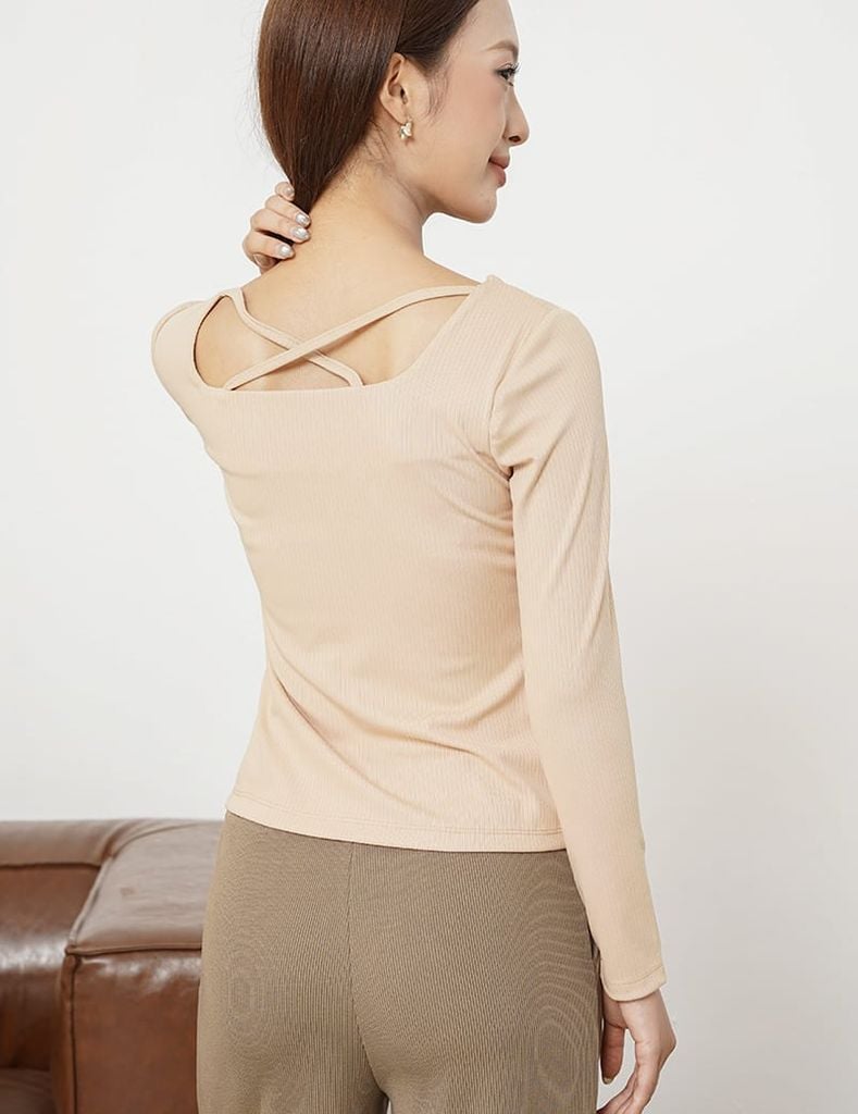 Quần nỉ nữ ống suông dáng rộng