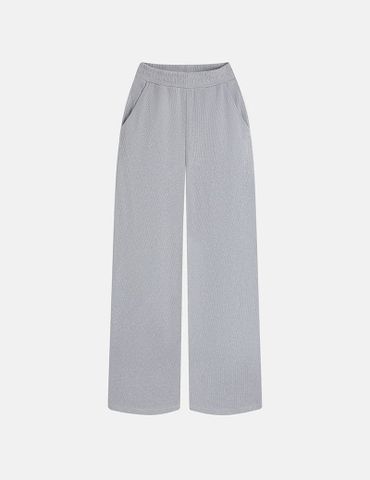 Quần nỉ nữ ống suông dáng rộng