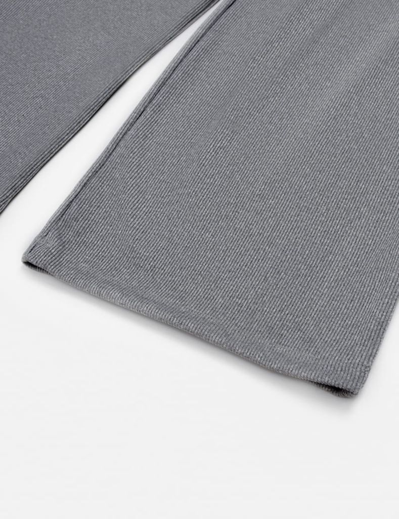 Quần nỉ nữ ống suông dáng rộng