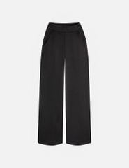 Quần nỉ nữ ống suông dáng rộng