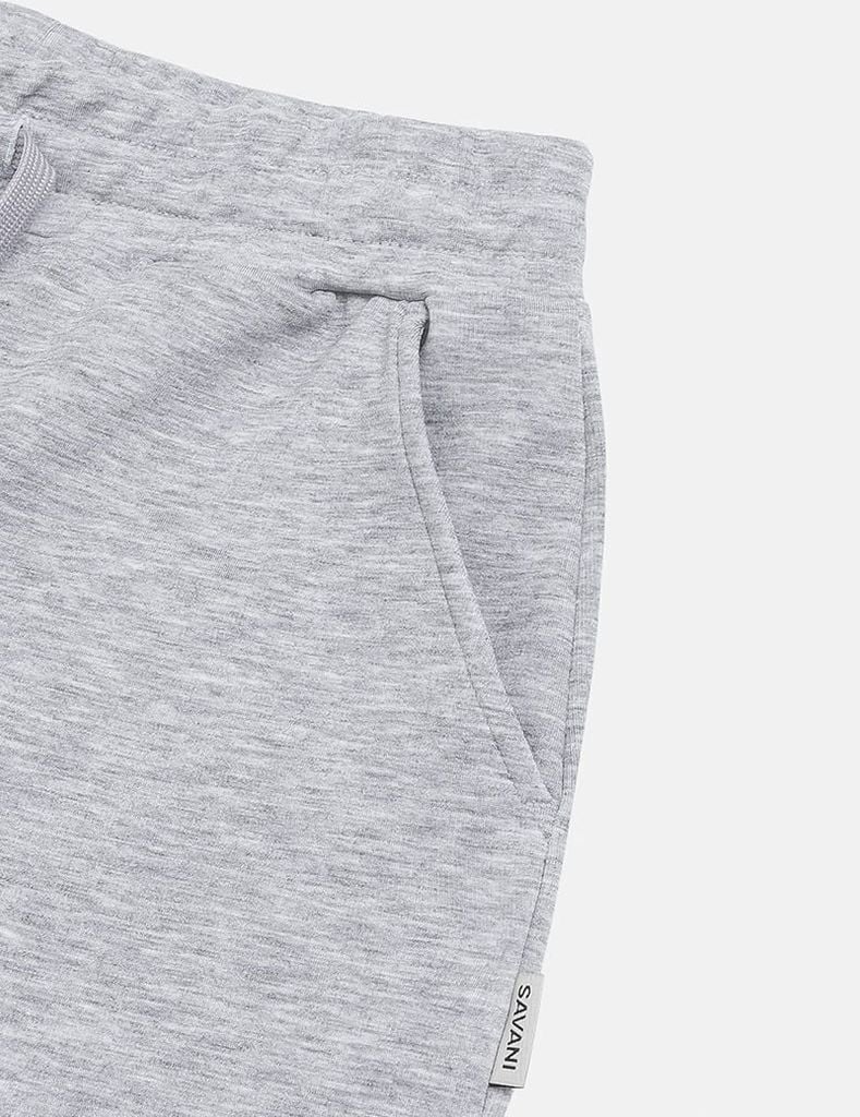 Quần nỉ nữ ống suông sườn gắn mác dệt