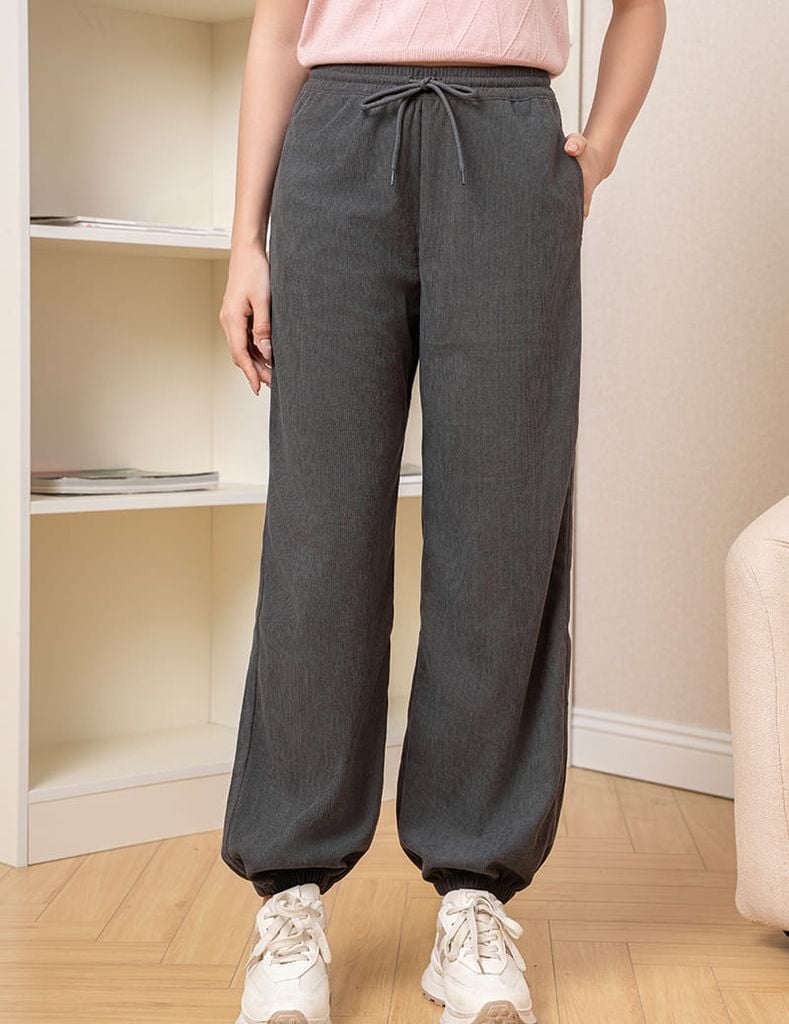 Quần nỉ nữ bo ống