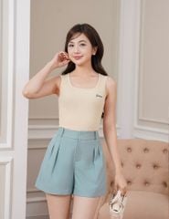 Quần short âu nữ công sở cạp diễu chỉ