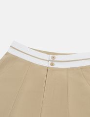 Quần short âu nữ cạp vải phối
