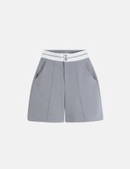 Quần short âu nữ cạp vải phối