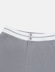 Quần short âu nữ cạp vải phối