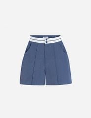 Quần short âu nữ cạp vải phối