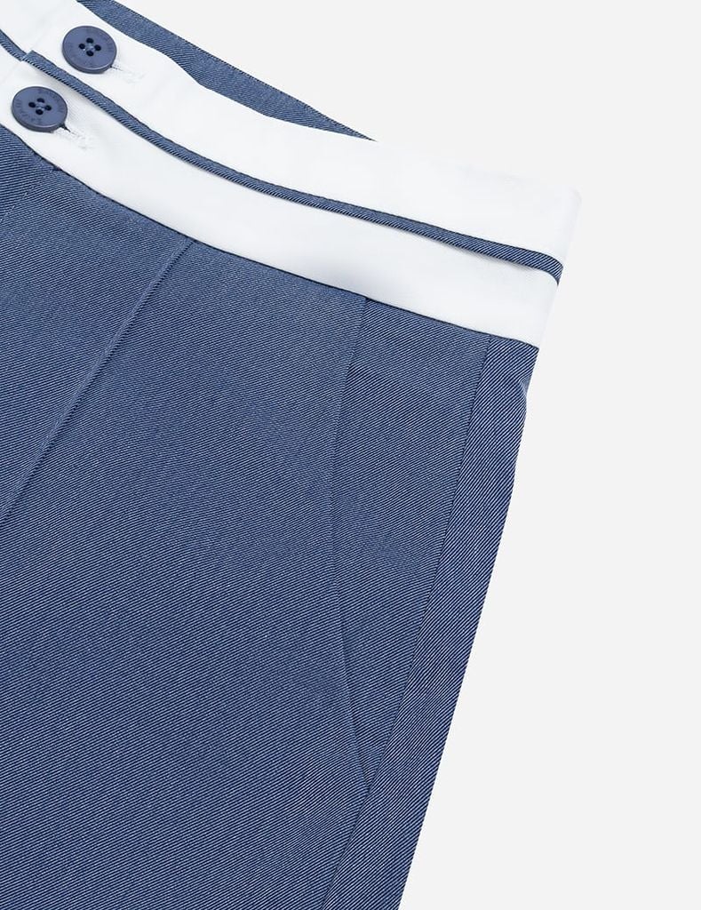 Quần short âu nữ cạp vải phối