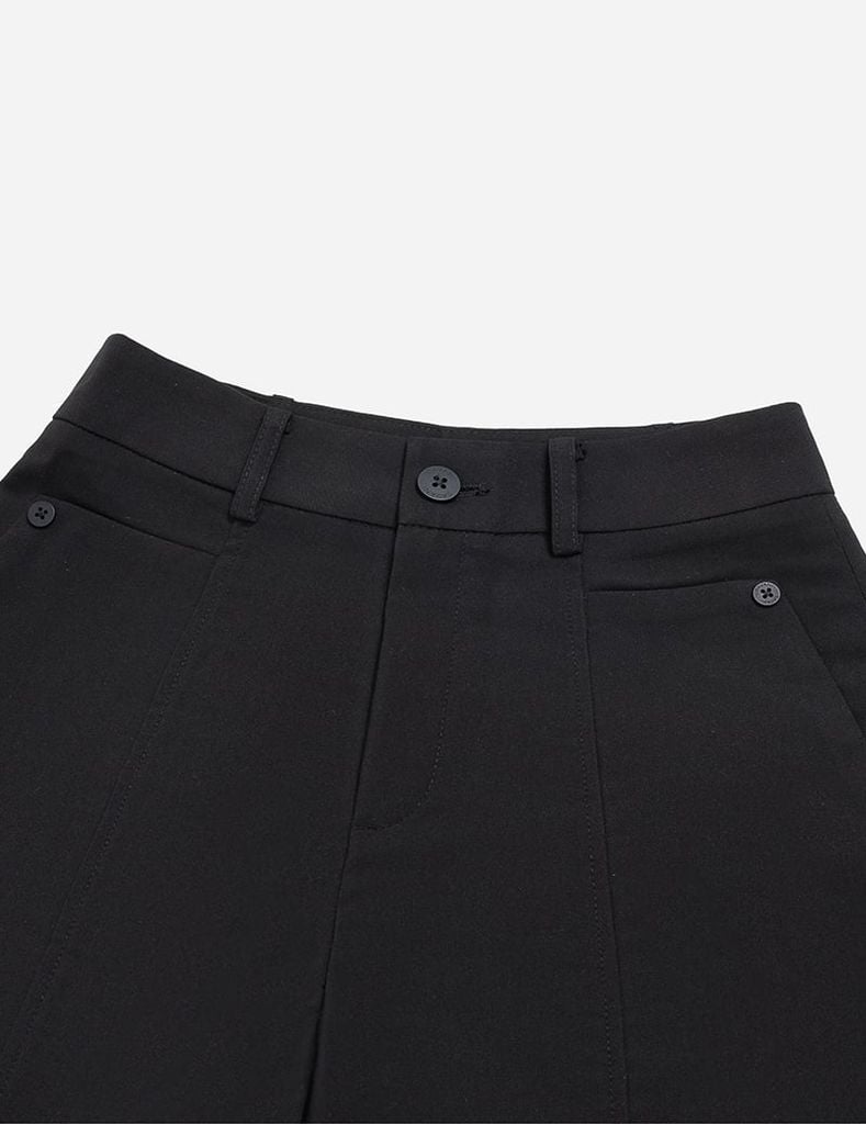 Quần short âu nữ đầu túi đính cúc
