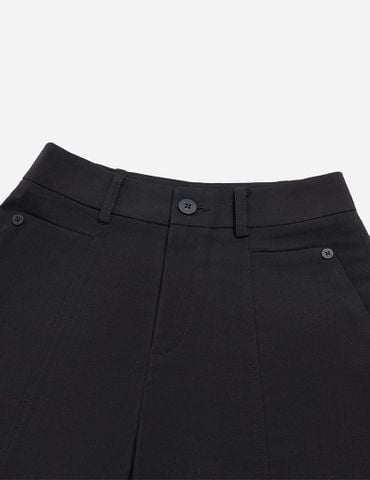 Quần short âu nữ đầu túi đính cúc