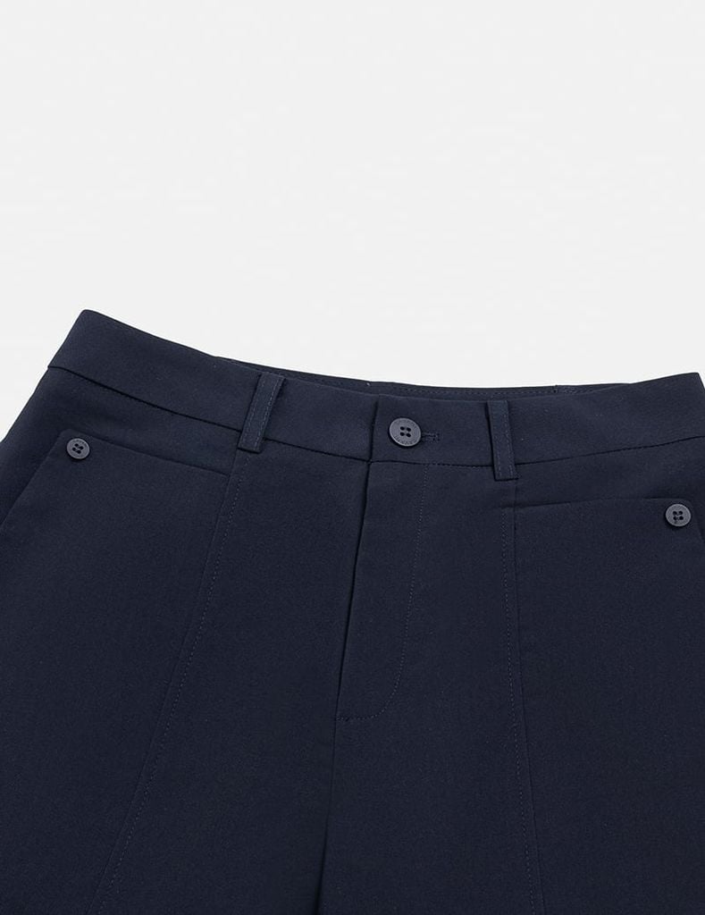 Quần short âu nữ đầu túi đính cúc