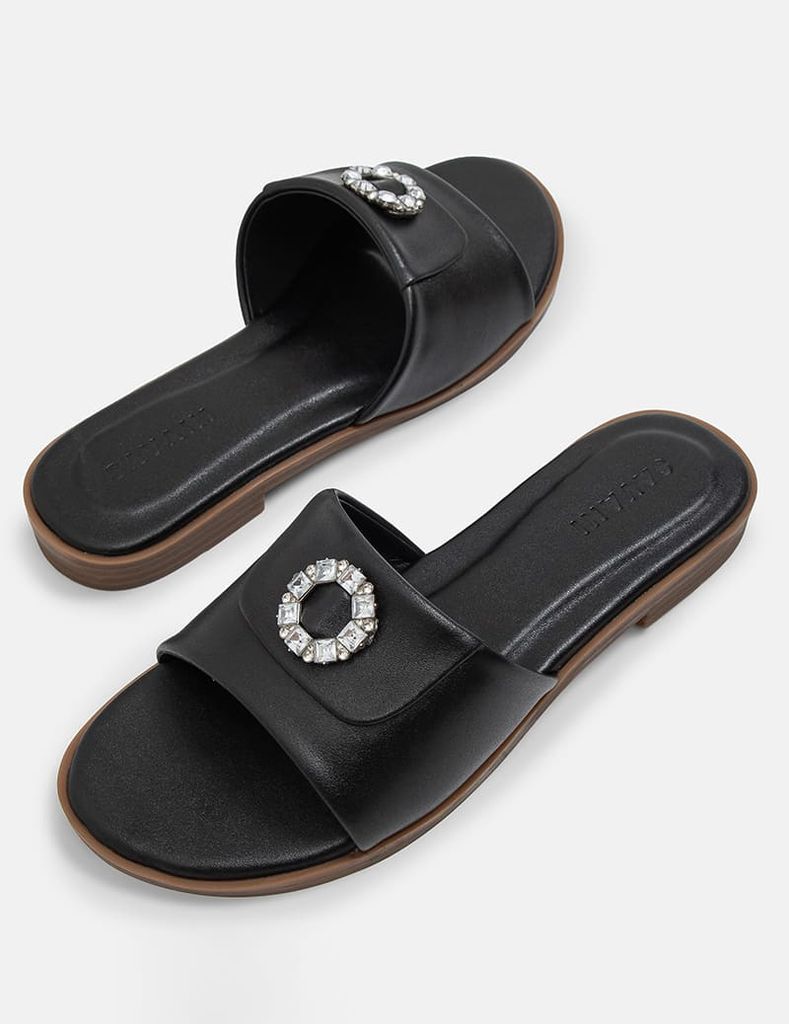 Dép  nữ mũi tròn gót bệt