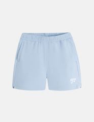 Quần short nữ dệt kim gấu xẻ sườn in trên gấu