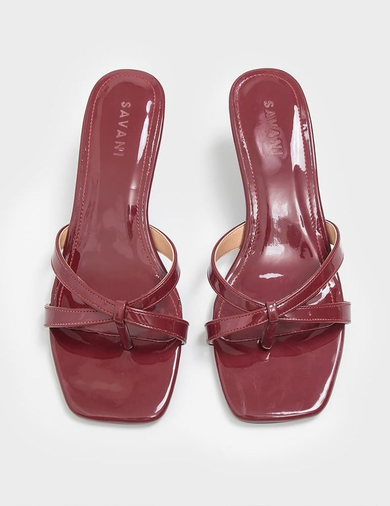 Dép sandal 5 phân mũi vuông gót nhọn