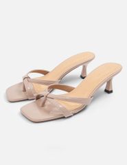 Dép sandal 5 phân mũi vuông gót nhọn