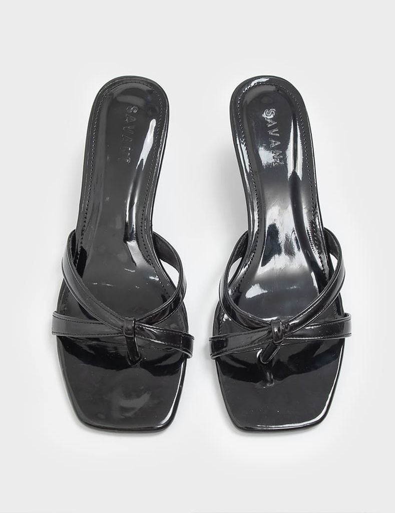 Dép sandal 5 phân mũi vuông gót nhọn