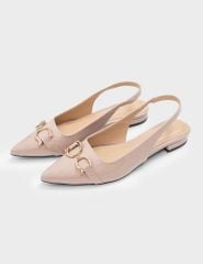 Giày búp bê mũi nhọn cut out cách điệu
