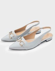 Giày búp bê mũi nhọn cut out cách điệu