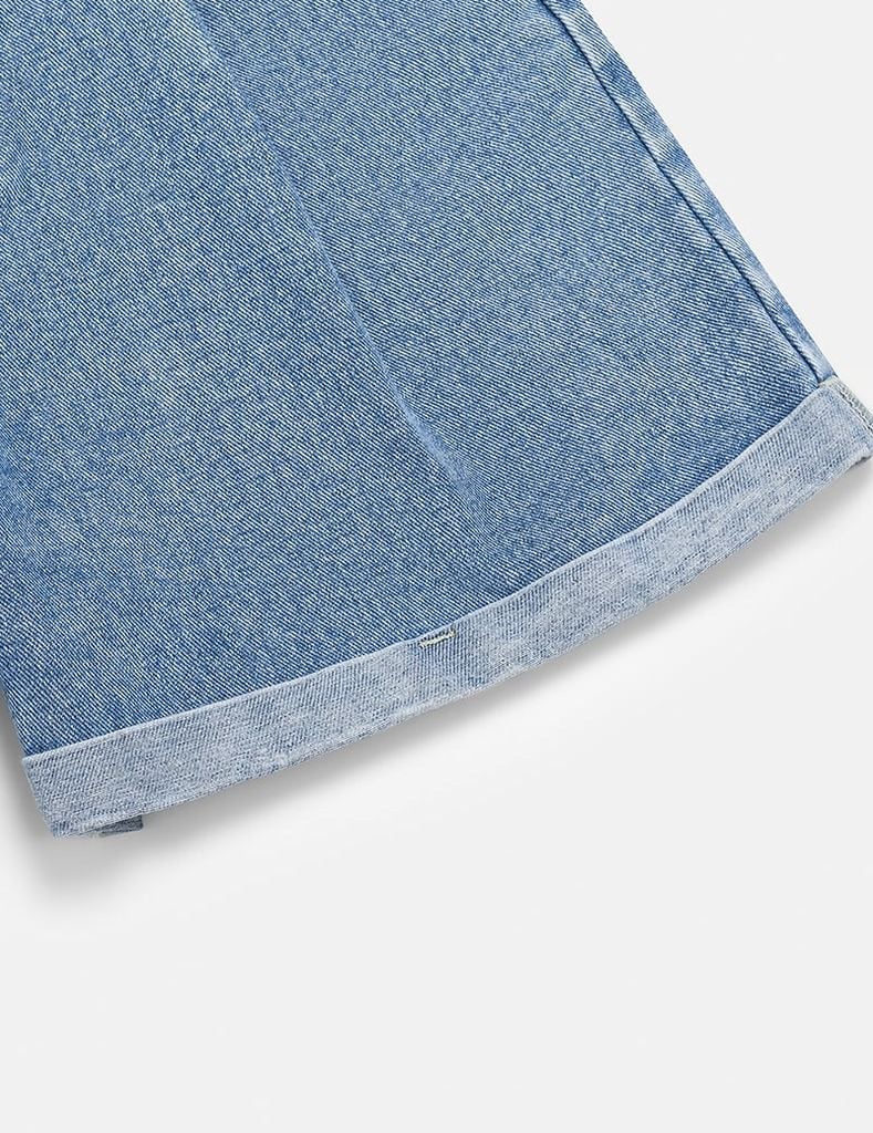Quần short jean nữ ly bung