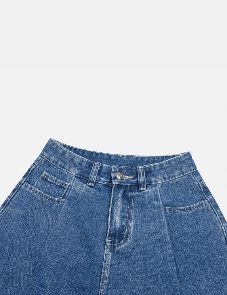 Quần short jean nữ ly bung