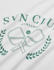 Áo thun nữ ngắn tay cổ tròn hình in trước ngực