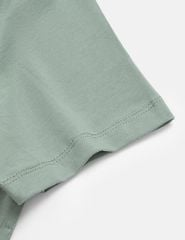 Áo thun ngắn tay nữ cổ tròn hình in trước ngực