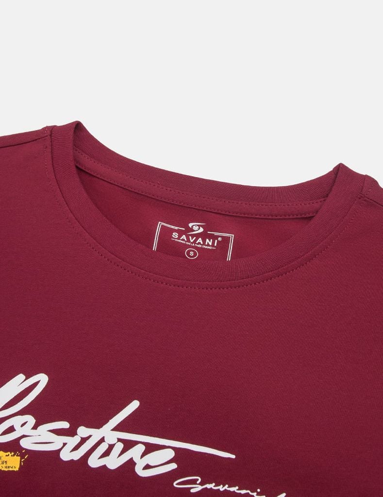 Áo thun nữ dài tay cổ tròn hình in trước ngực