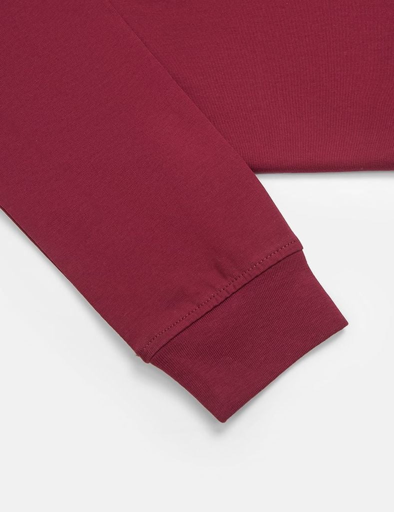 Áo thun nữ dài tay cổ tròn hình in trước ngực