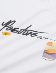 Áo thun nữ dài tay cổ tròn hình in trước ngực