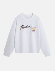 Áo thun nữ dài tay cổ tròn hình in trước ngực