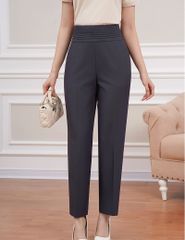 Quần âu nữ ống đứng cạp gân bản to