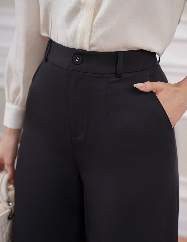 Quần âu nữ dáng rộng