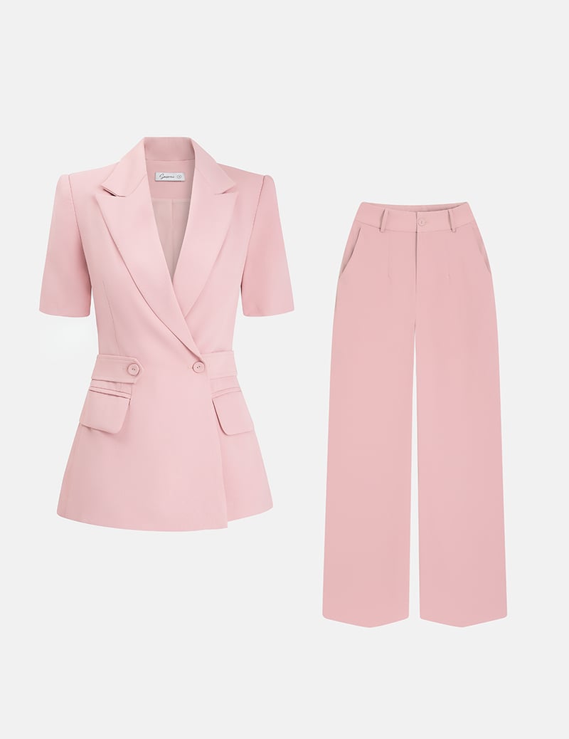 Bộ vest nữ công sở đai rời