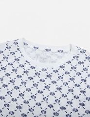 Áo T-shirt ngắn tay cổ tròn in monogram