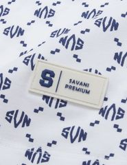 Áo T-shirt ngắn tay cổ tròn in monogram