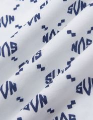 Áo T-shirt ngắn tay cổ tròn in monogram