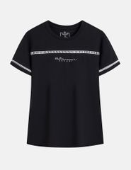 Áo thun nữ ngắn tay ngực phối ren