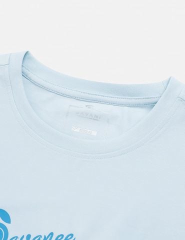 Áo thun nữ ngắn tay cổ tròn ngực in