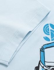 Áo thun nữ ngắn tay cổ tròn ngực in
