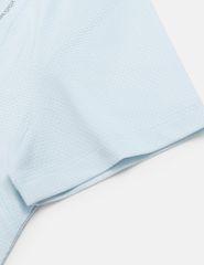 Áo thun ngắn tay nữ thể thao chỉ dọc 2 bên
