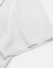 Áo thun ngắn tay nữ thể thao chỉ dọc 2 bên