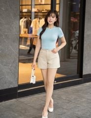 Quần short khaki nữ