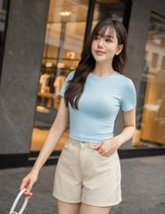 Quần short khaki nữ