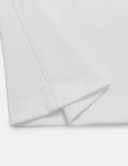 Áo thun nữ ngắn tay cổ tim 2 bên vai phối vải lưới
