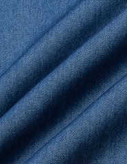 Chân váy jean nữ dáng dài vạt vắt dây chéo