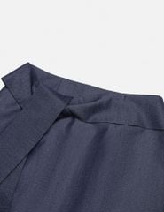 Chân váy jean nữ dáng dài vạt vắt dây chéo